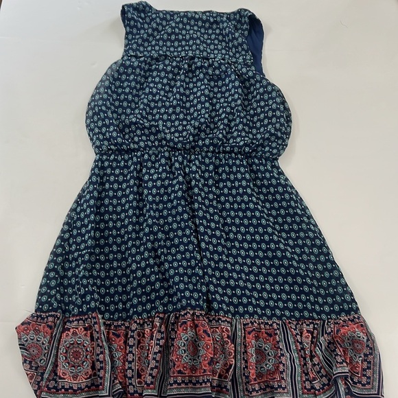 As U Wish Women’s sleeveless size medium blue dress with blue tassels - Picture 7 of 10